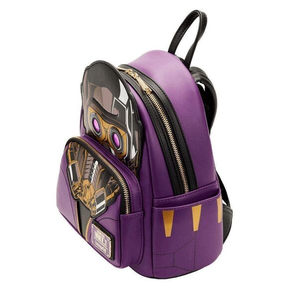 Loungefly Marvel WHAT IF Star Lord T'Challa NYCC Mini Backpack NWT Eyes Glow - Picture 3 of 6